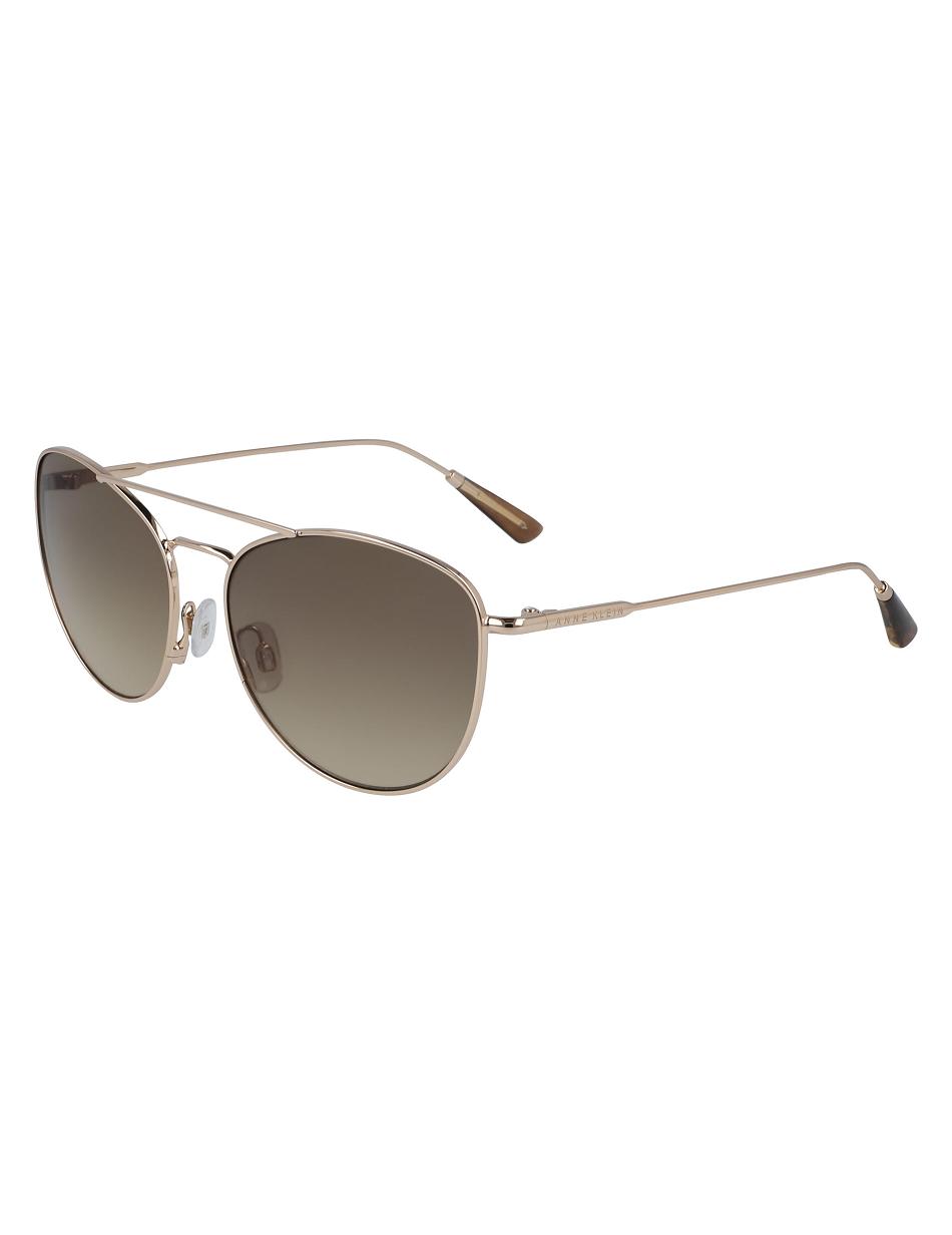 Taille moyenne Anne Klein Metal Trendy Aviator Sunglasses   | GKH-2144345